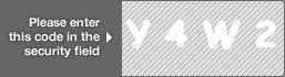 captcha code for visual authentication  letter Y number 4 letter W number 2