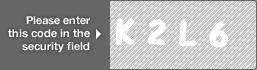 captcha code for visual authentication  letter K number 2 letter L number 6