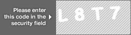captcha code for visual authentication  letter L number 8 letter T number 7