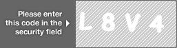 captcha code for visual authentication  letter L number 8 letter V number 4