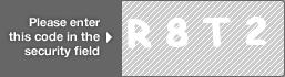 captcha code for visual authentication  letter R number 8 letter T number 2