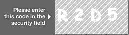 captcha code for visual authentication  letter R number 2 letter D number 5