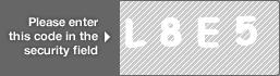 captcha code for visual authentication  letter L number 8 letter E number 5